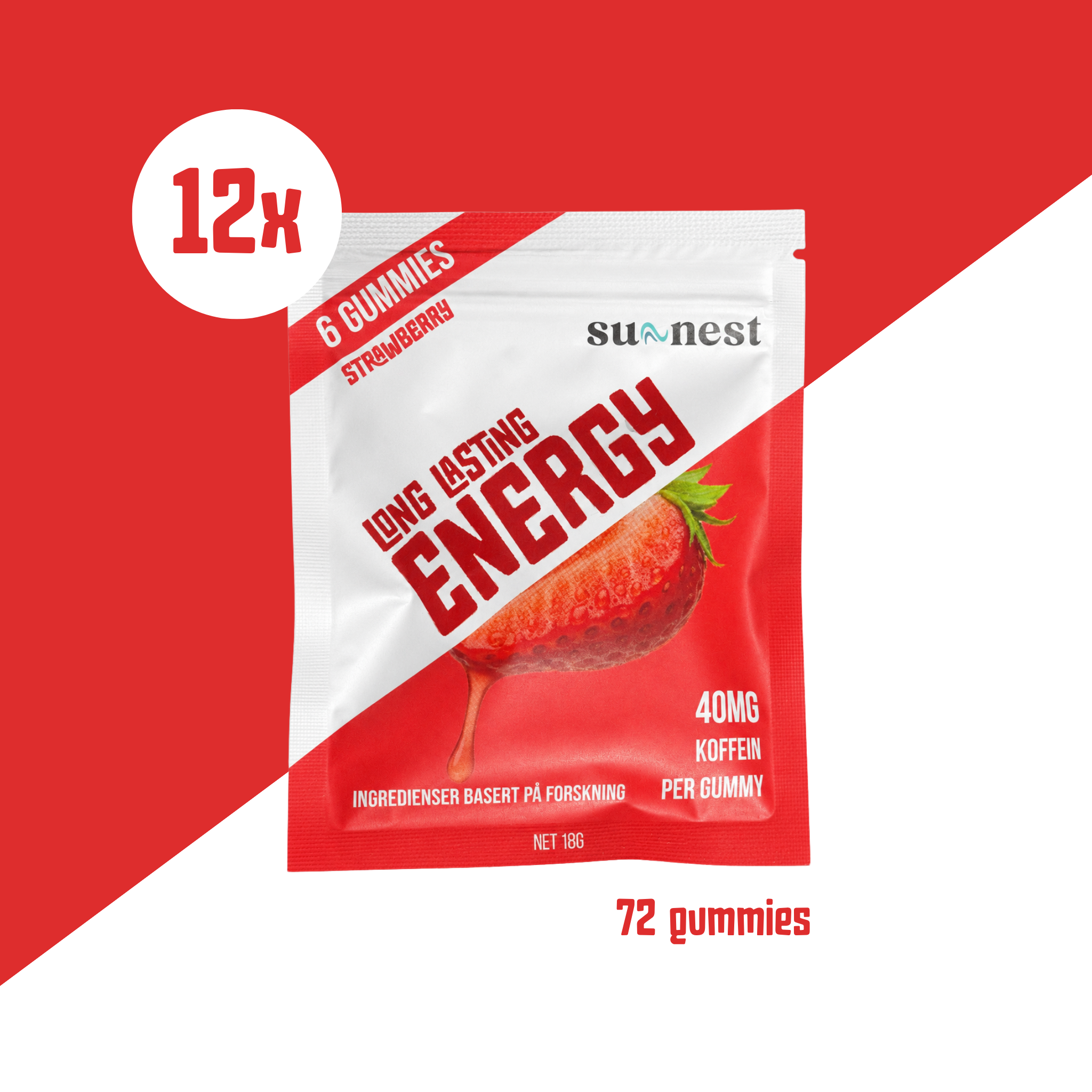 Energy Gummies Jordbær