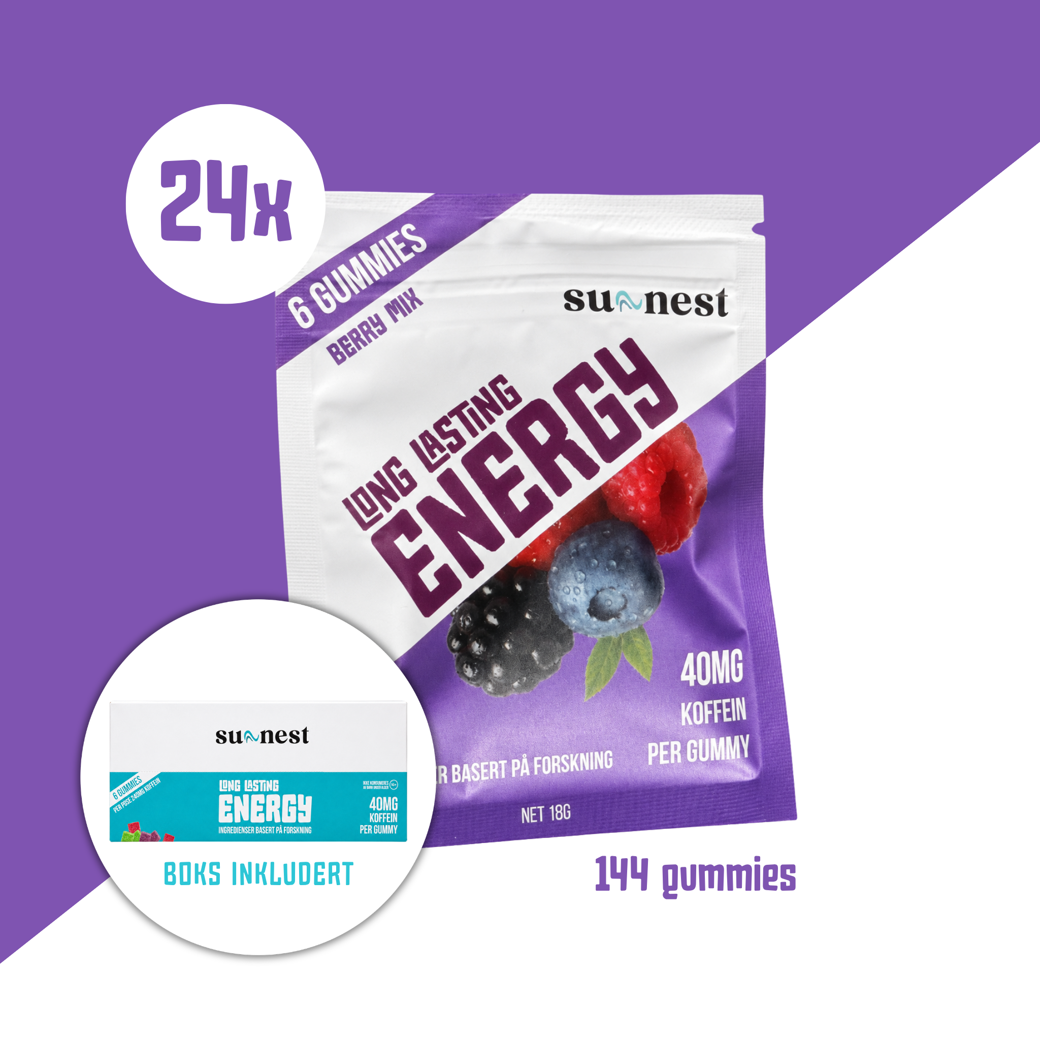Energy Gummie Bærmix