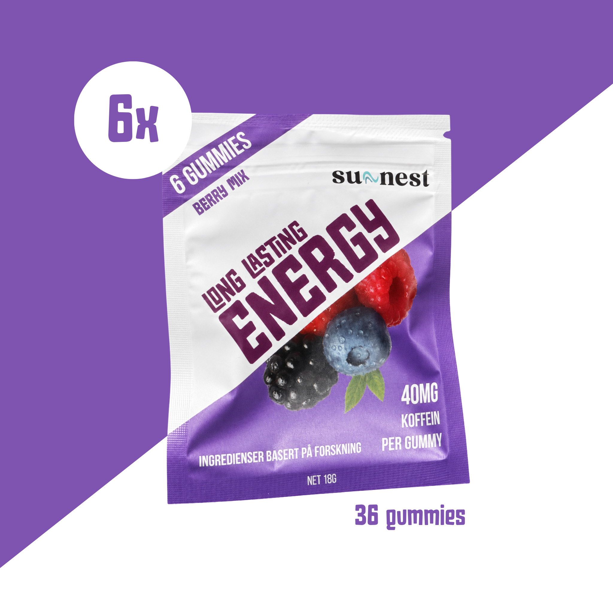 Energy Gummie Bærmix
