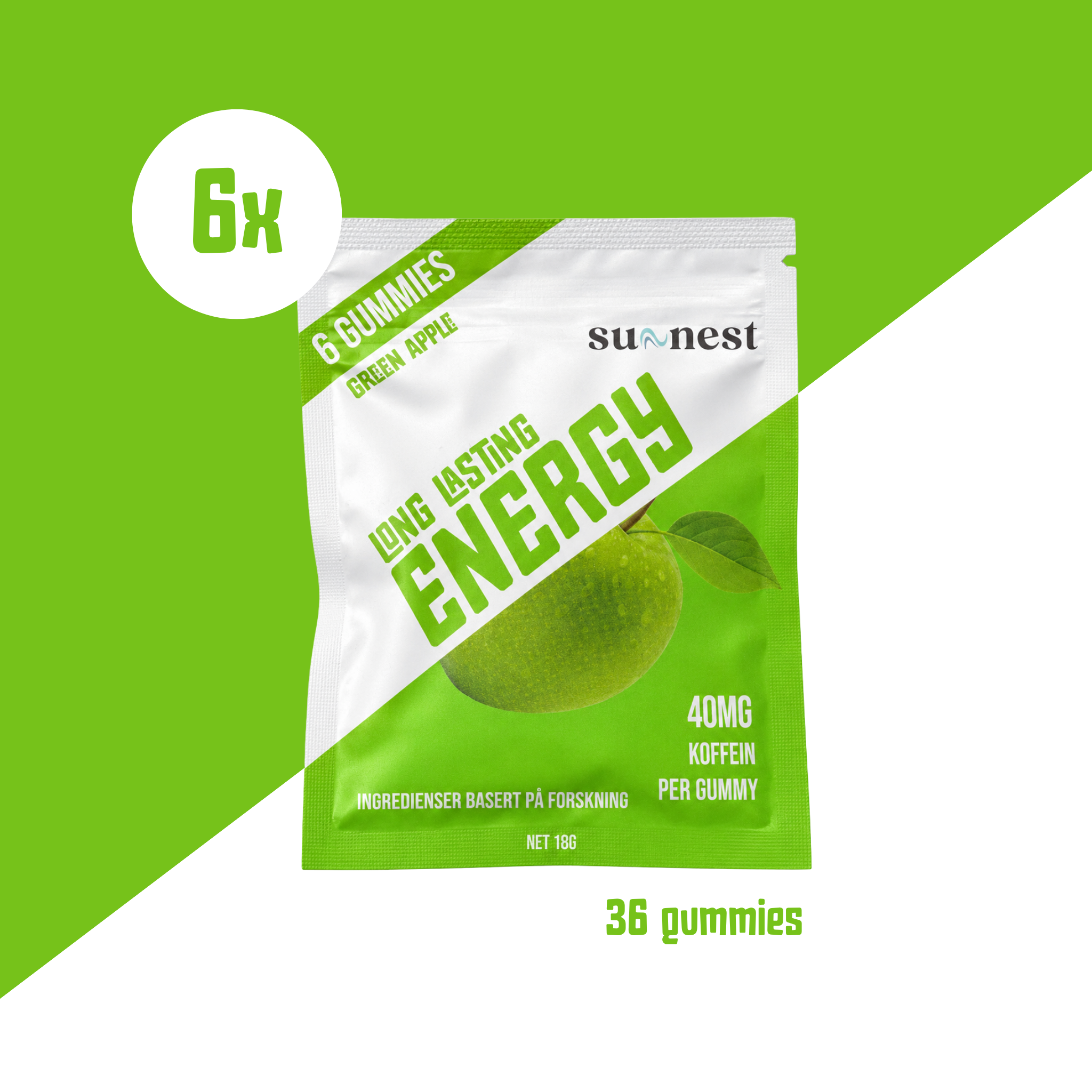 Energy Gummie Eple