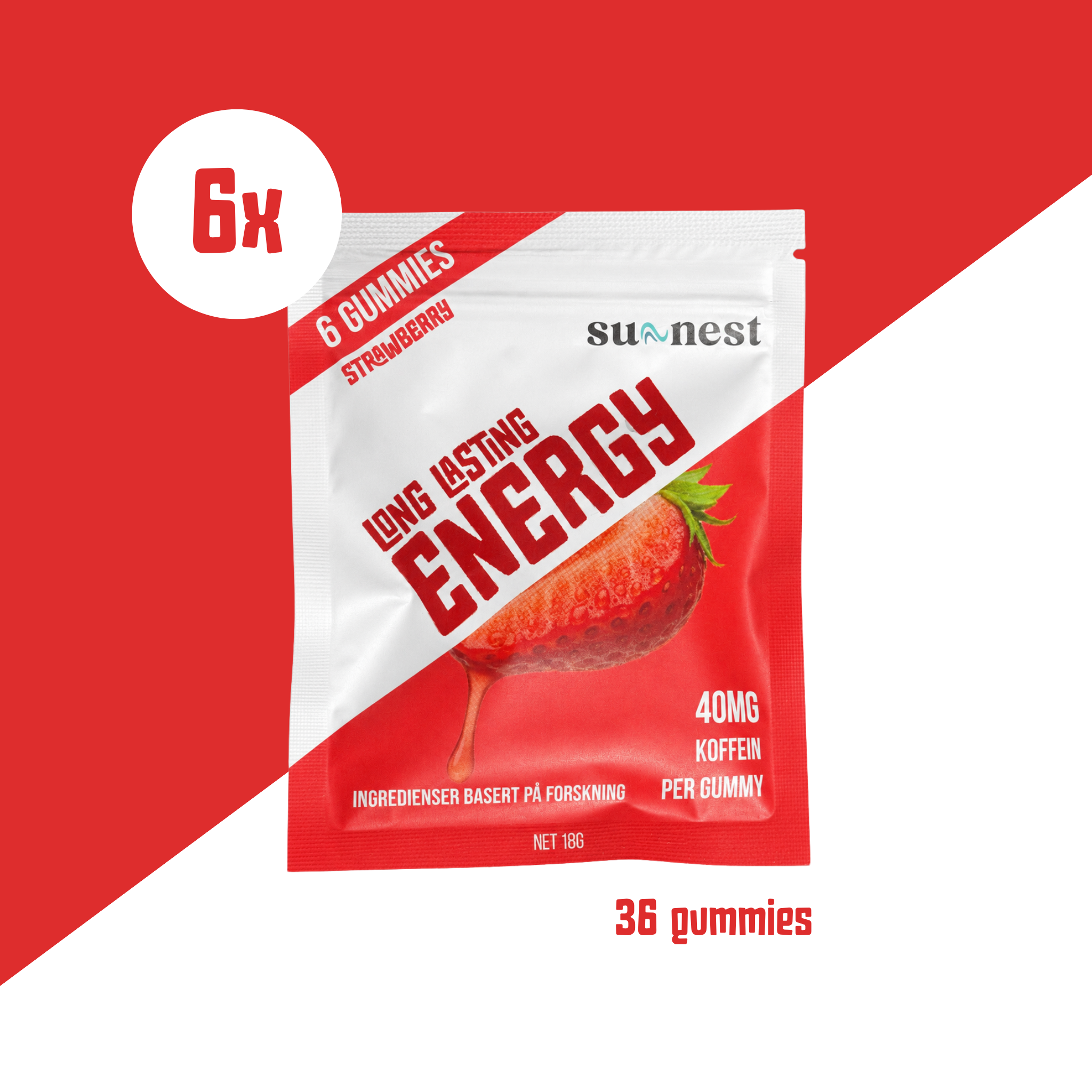 Energy Gummies Jordbær