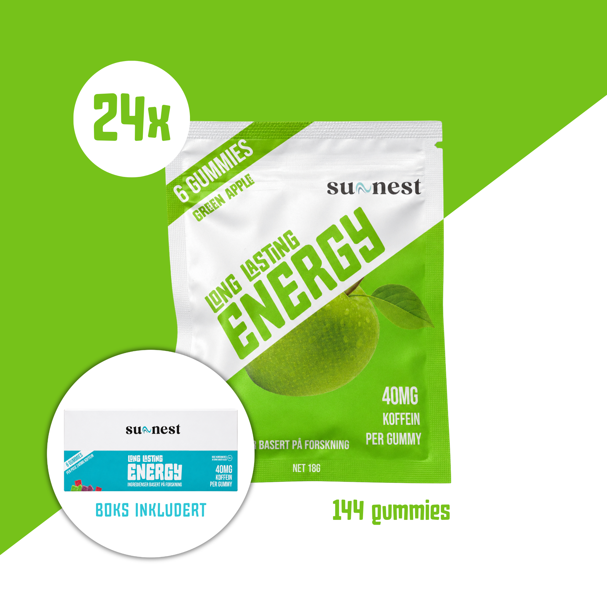 Energy Gummie Eple