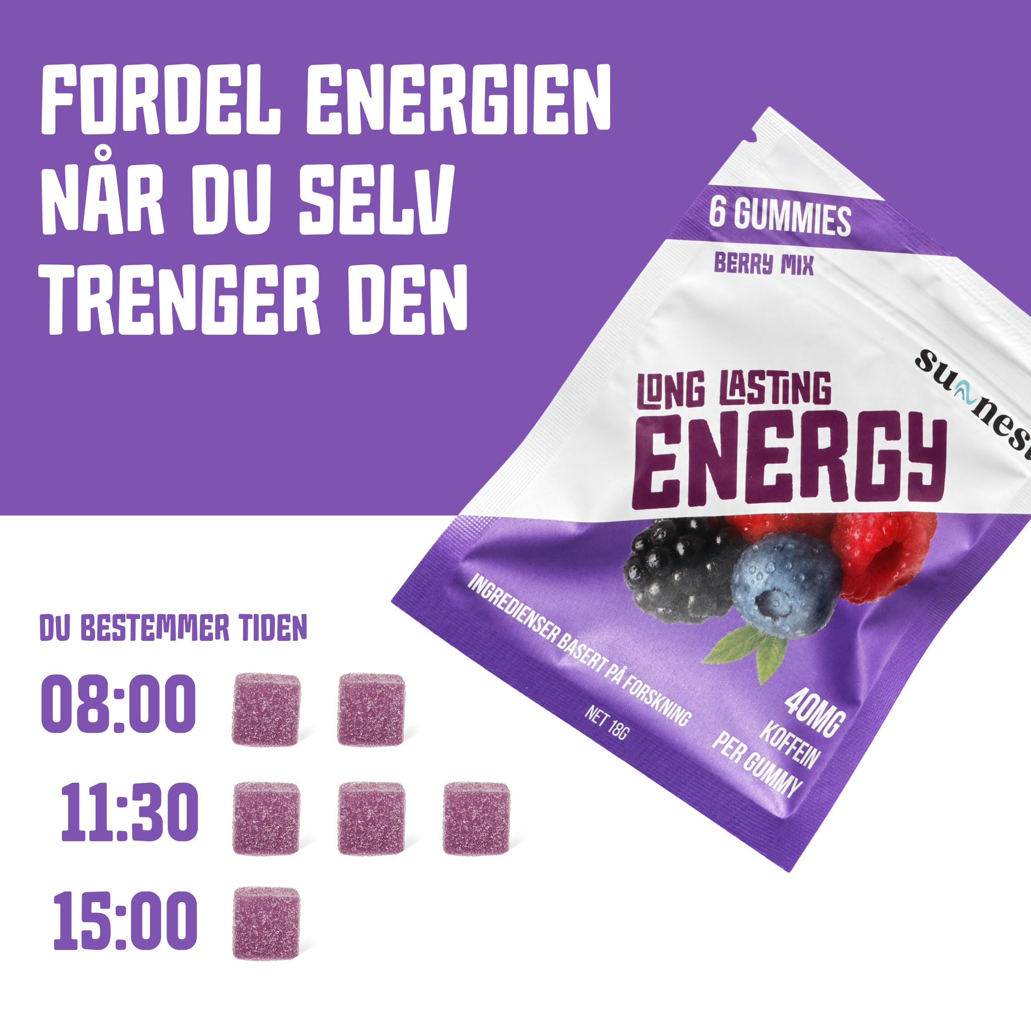 Energy Gummie Bærmix
