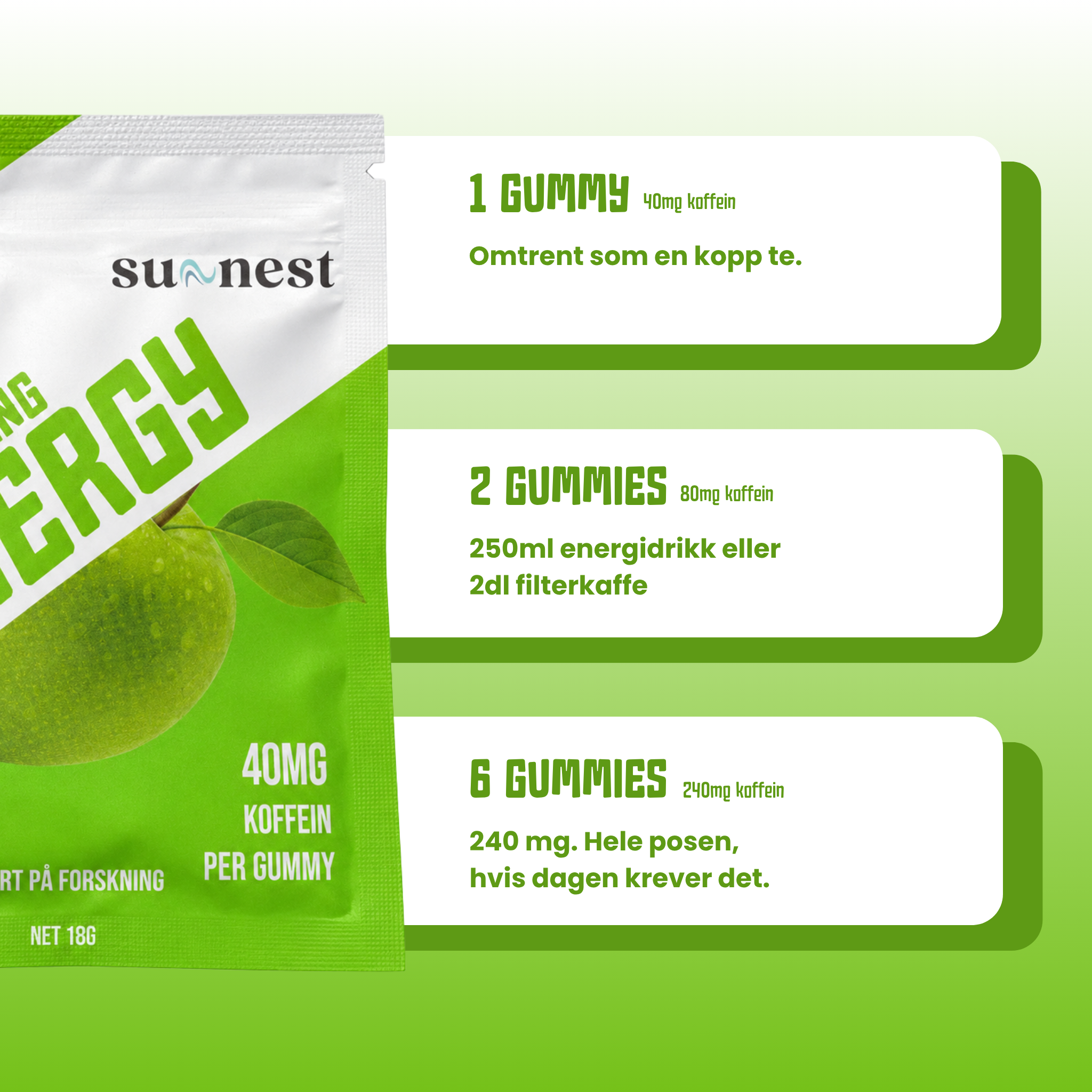 Energy Gummie Eple