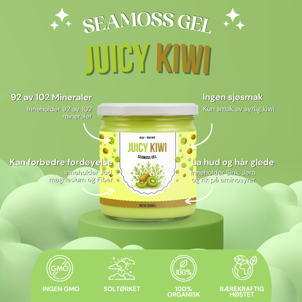 Juicy Kiwi Seamoss Gel