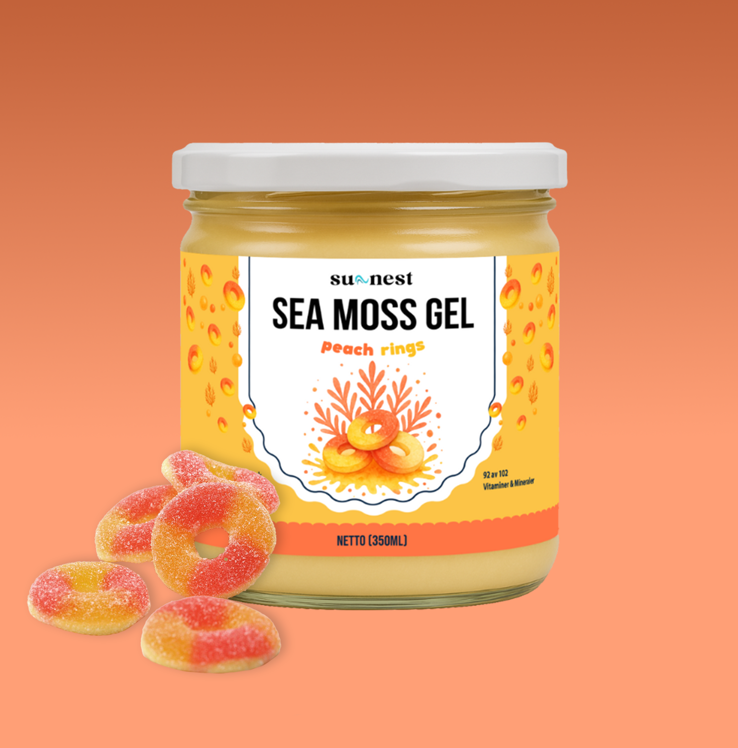 Peach rings sea moss gel